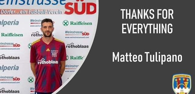 Der Verein verabschiedet sich von Matteo Tulipano